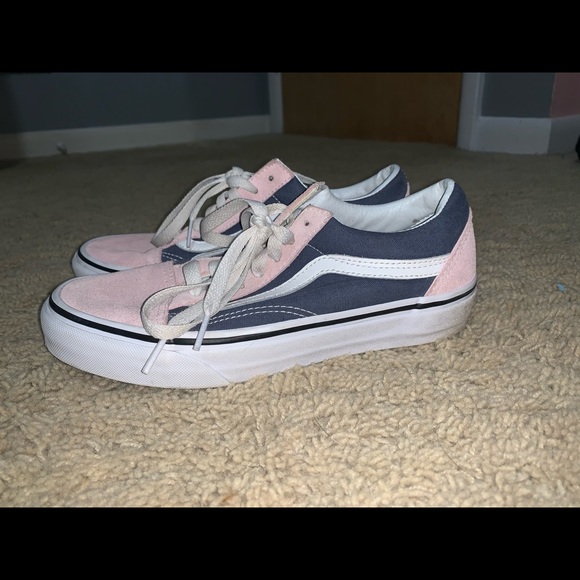 pink and blue vans